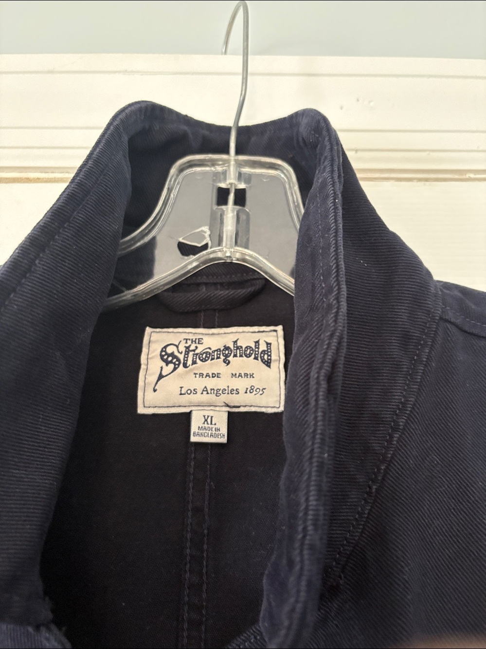 Men's Navy Work Jacket - Picture 2 of 7